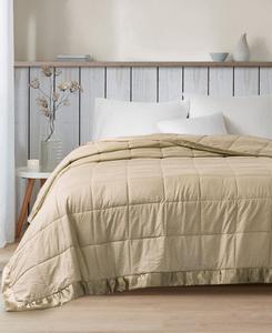 Одеяло Cambria Oversized с наполнителем из искусственного пуха и атласной отделкой, размер Full/Queen Madison Park, серо-коричневый