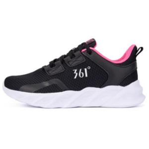 Кроссовки женские с низким верхом, черный/розовый 361°