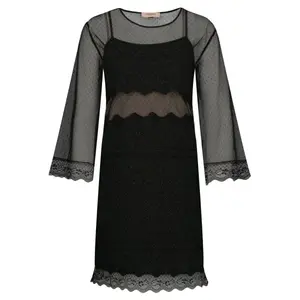 Платье + комбинезон с добавлением шерсти Twin-Set, черный