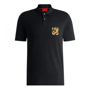 Поло HUGO Diridupol 10266059, черный