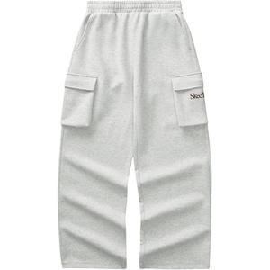 Вязаные спортивные брюки женские светло-серый меланж Skechers