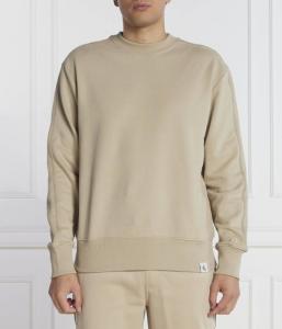 Вязаный свитер с хлястиком Regular fit Calvin Klein Jeans, желтый