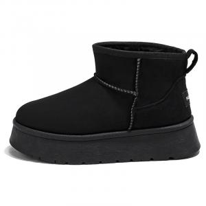 HUANQIU Термические утепленные высокие короткие снежные ботинки Women's Black