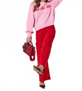 Свитер Fa La La розового цвета с жевательной резинкой Shiraleah, Bubblegum Pink