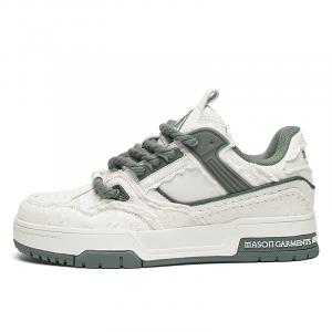 Masongarments Амортизирующие, износостойкие, легкие, дышащие, увеличивающие рост низкие скейтбордские кроссовки мужские - молочно-чайный серо-коричневый, цвет Milk Tea Gray Brown