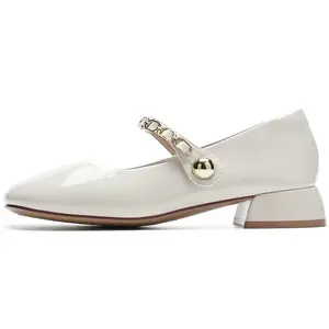 Туфли Мэри Джейн женские цвета экрю AOKANG, Ecru