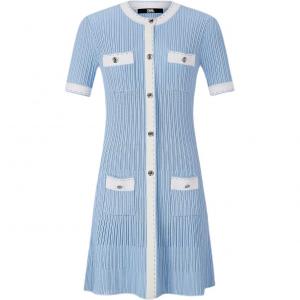 KARL LAGERFELD / Karl Lagerfeld Jeans Платье с короткими рукавами KARL LAGERFELD женское синее