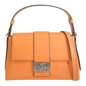 Furla Кожаная сумка кроссбодди через плечо женская оранжевая