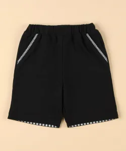 Шорты с клетчатой вставкой Comme Ca Ism, цвет Black