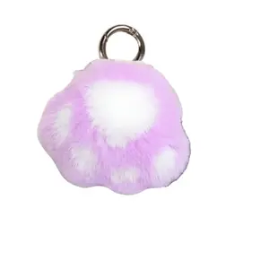 Очаровательные куклы-подвески из искусственного меха норки с коготками котенка высотой 5 см Dolls and bears dance, фиолетовый