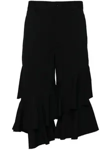 Шорты с оборками Black Comme Des Garçons, черный
