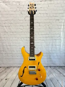 PRS SE Custom 22 Semi-Hollow в цвете Santana Yellow (2021)