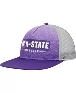 Мужская фиолетовая, серая бейсболка Kansas State Wildcats Snapback Colosseum