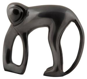 Декоративное украшение Present Time Monkey, 5x17x5 см, серый