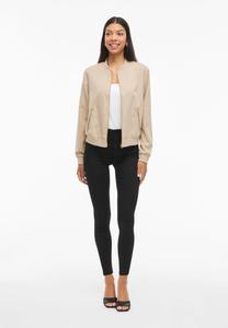 Толстовка VILA Zip-up sweatshirt, Cement/Beige