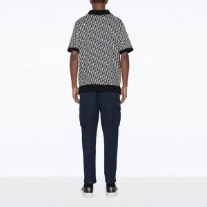 DIOR SS23 Polo Shirt Men's Black White