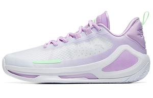 ANTA Alien 3 SE износостойкие низкие баскетбольные кроссовки мужские белые фиолетовые