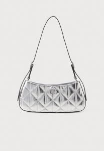 Сумка Calvin Klein QUILTED SHOULDER BAG, Metallic Silver-Coloured/Silver-Coloured