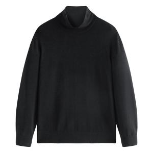 PEACEBIRD MEN Свитер мужской Black 1 водолазка умеренный базовый слой