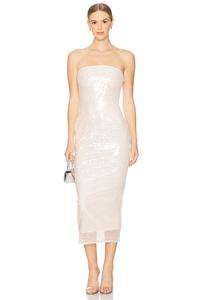 Платье макси reine Superdown, розовый