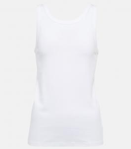 Майка Frankie из хлопкового джерси THE ROW, белый