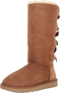 Женские высокие ботинки UGG Bailey Bow II, Chestnut
