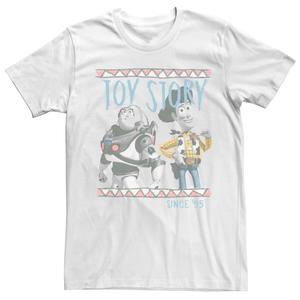 Мужская футболка Disney Pixar Toy Story Buzz And Woody Pastel Sketch Licensed Character