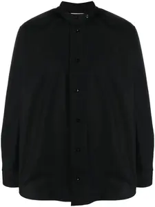 Рубашка с воротником-стойкой JIL SANDER, черный
