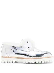 Лоферы Yacht с эффектом металлик Le Silla, фиолетовый