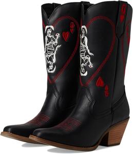 Ботинки Dingo Queen A Hearts, черный