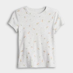 Детская футболка с коротким рукавом и принтом для девочек 7-16 лет So, Gray Prairie