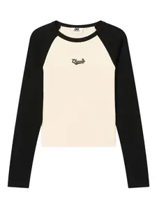 Футболка с логотипом и рукавами реглан Chocoolate, белый