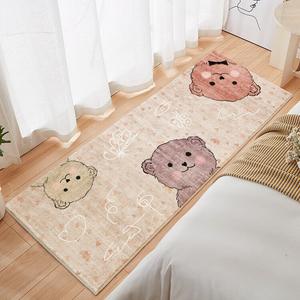 Budis Ковер 80х160 см для детской комнаты, утепленный, с мультяшным принтом, из искусственной шерсти