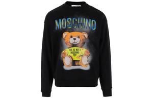 Свитер с принтом медвежонка MOSCHINO, черный