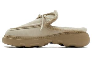 Замшевые мюли с логотипом Burberry, Original Shoe Box Included