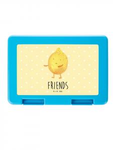 Mr. & Mrs. Panda Контейнер для хранения продуктов «Лимон лучших друзей» с надписью пастельно-желтого цвета