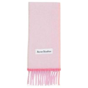 Шарф с бахромой и логотипом Acne Studios