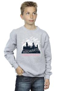 Рождественская толстовка Хогвартса Harry Potter, серый