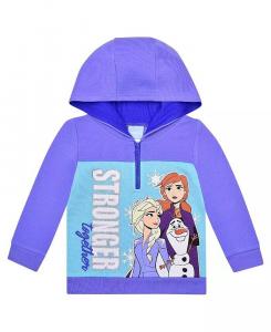 Фиолетовая толстовка с короткими молниями и рисунком Frozen для малышей Children'S Apparel Network, фиолетовый
