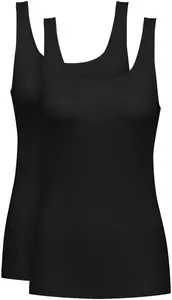 Топ подмышки Mey "PURE SENSE" (упаковка, 2 шт.), без громоздких боковых швов, черный