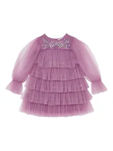 Украшенное многоярусное платье Lady Violet Tutu Du Monde, фиолетовый