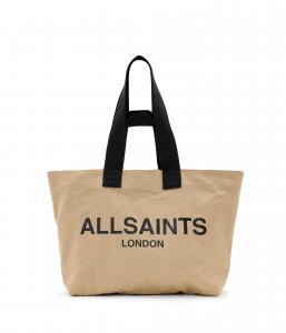 Сумка-тоут AllSaints Ali Canvas East/West Tote, цвет Mink Brown