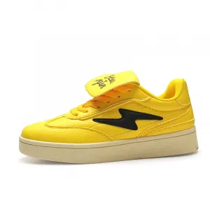 Износостойкие и легкие низкие кроссовки для скейтбординга Unisex желто-черные STUR YSN