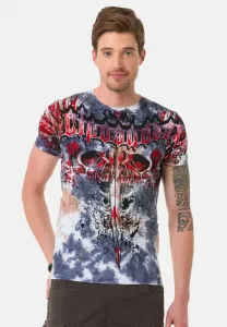 Футболка с принтом «козулька» Cipo & Baxx, Indigo