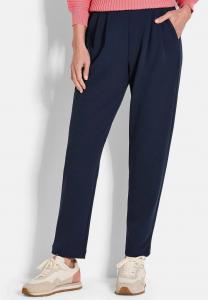 Брюки GOLDNER KNITTERARME SARA IN GEPFLEGTER UND ELASTISCHER, Navy/Dark Blue