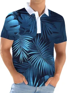 Мужская гавайская рубашка с коротким рукавом и летним принтом Thatrich