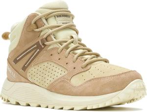 Женские водонепроницаемые походные ботинки Merrell Wildwood Mid из кожи, Tan/Reed