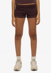 Шорты Superdry & Co ATHLETIC ESSENTIALS FOLD OVER, Port Red Stripe/Red