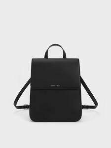 Рюкзак с передним клапаном Charles & Keith, цвет Noir