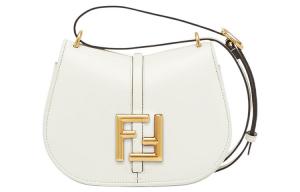 Fendi Сумка через плечо из телячьей кожи, мини-сумка-кроссбоди для женщин, белая